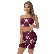 Load image into Gallery viewer, UTO IV Women&#39;s Breast Wrap Shorts Suit

