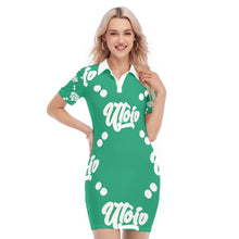 Load image into Gallery viewer, UTO IV Women&#39;s Polo Collar Dress
