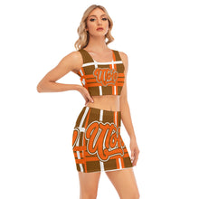 Load image into Gallery viewer, UTO IV Women's Camisole And Hip Skirt Suit
