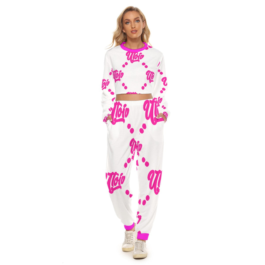 UTO IV Women's Crop Sweatshirt Suit