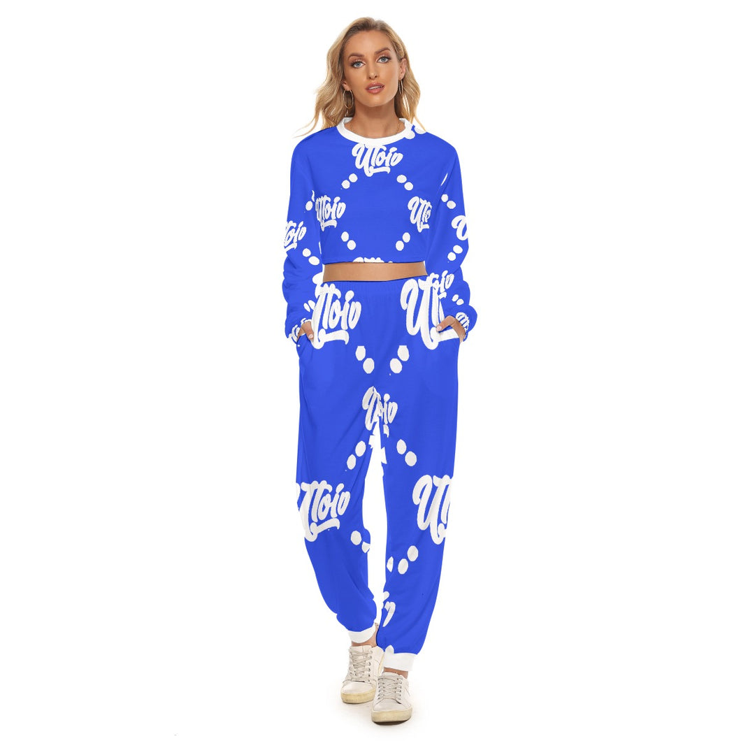 UTO IV Women's Crop Sweatshirt Suit