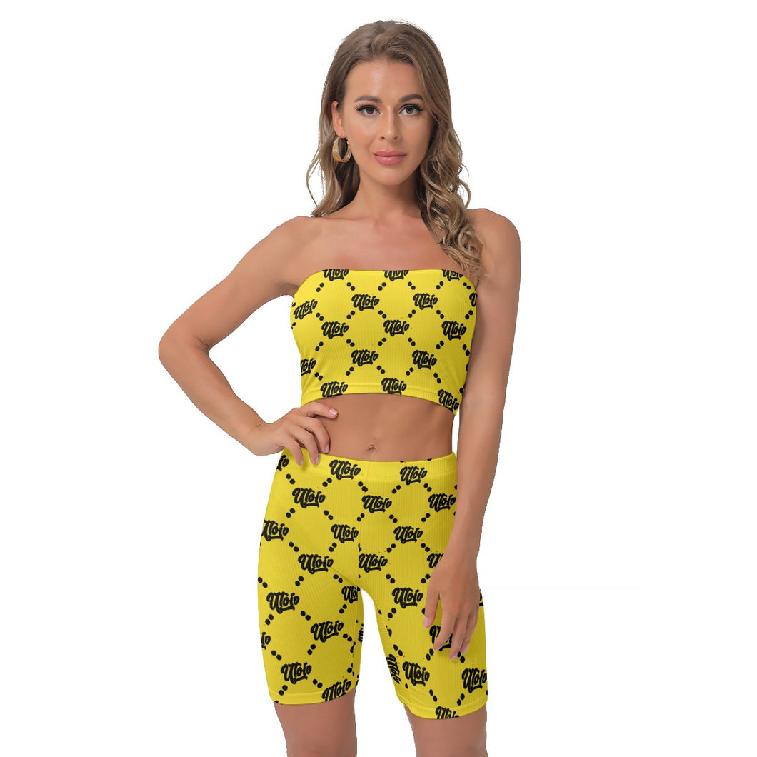 UTO IV Women's Breast Wrap Shorts Suit
