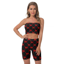 Load image into Gallery viewer, UTO IV Women&#39;s Breast Wrap Shorts Suit

