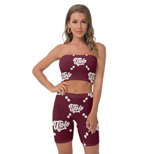 Load image into Gallery viewer, UTO IV Women&#39;s Breast Wrap Shorts Suit
