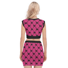 Load image into Gallery viewer, UTO IV V-Neck Vest Skirt Suit
