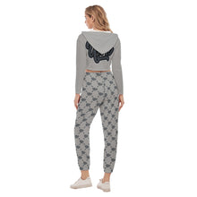 Load image into Gallery viewer, UTO IV Women&#39;s Crop Hoodie Sports Set
