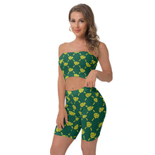 Load image into Gallery viewer, UTO IV Women&#39;s Breast Wrap Shorts Suit
