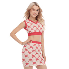 Load image into Gallery viewer, UTO IV &quot;Cheesecake&quot; Women&#39;s Collarless V Collar Vest Skirt Suit
