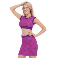 Load image into Gallery viewer, UTO IV V-Neck Vest Skirt Suit
