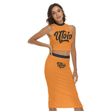 Load image into Gallery viewer, UTO IV Women&#39;s Tank Top &amp; Split High Skirt Set
