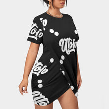 Load image into Gallery viewer, UTO IV Women’s Stacked Hem Dress With Short Sleeve（Plus Size）
