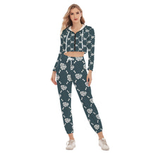 Load image into Gallery viewer, UTO IV Women&#39;s Crop Hoodie Sports Set
