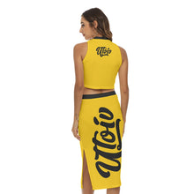 Load image into Gallery viewer, UTO IV Women&#39;s Tank Top &amp; Split High Skirt Set
