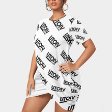 Load image into Gallery viewer, UTO IV Women’s Stacked Hem Dress With Short Sleeve（Plus Size）
