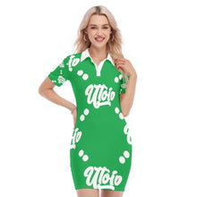 Load image into Gallery viewer, UTO IV Women&#39;s Polo Collar Dress
