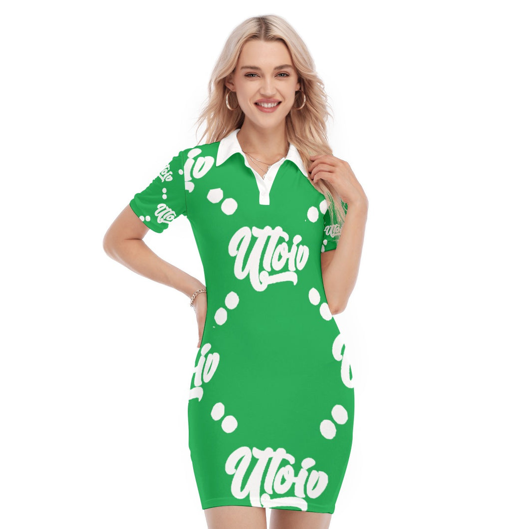 UTO IV Women's Polo Collar Dress