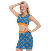 Load image into Gallery viewer, UTO IV Women&#39;s Collarless V Collar Vest Skirt Suit
