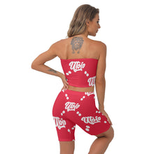Load image into Gallery viewer, UTO IV Women&#39;s Breast Wrap Shorts Suit
