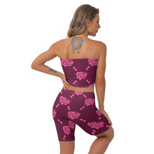 Load image into Gallery viewer, UTO IV Women&#39;s Breast Wrap Shorts Suit
