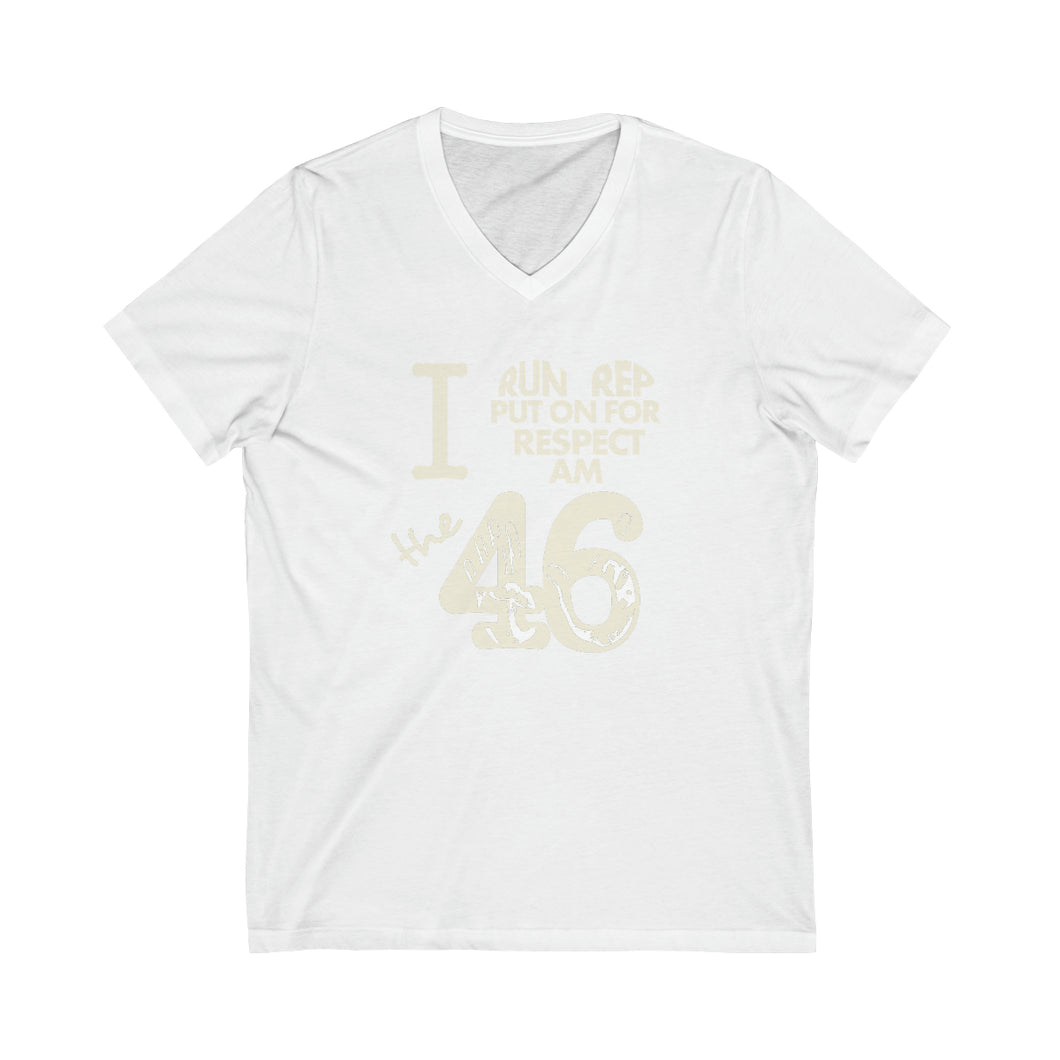 I ❤︎ the 46 Unisex Jersey Short Sleeve V-Neck Tee Off-White