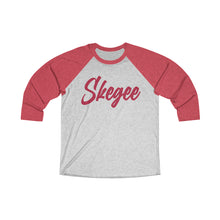 Load image into Gallery viewer, UTO IV SKEGEE Unisex Tri-Blend 3\4 Raglan Tee
