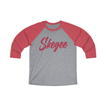 Load image into Gallery viewer, UTO IV SKEGEE Unisex Tri-Blend 3\4 Raglan Tee
