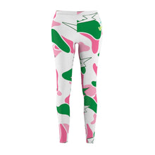 Load image into Gallery viewer, UTOIV Winter 16' Pink/Green Camo Casual Leggings
