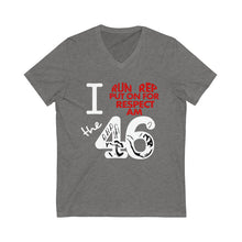 Load image into Gallery viewer, I ❤︎ the 46 Unisex Jersey Short Sleeve V-Neck Tee
