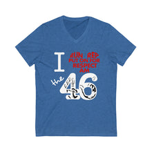 Load image into Gallery viewer, I ❤︎ the 46 Unisex Jersey Short Sleeve V-Neck Tee
