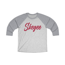 Load image into Gallery viewer, UTO IV SKEGEE Unisex Tri-Blend 3\4 Raglan Tee
