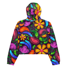 Load image into Gallery viewer, UTO IV "Berry Paisley" Women’s Cropped Windbreaker
