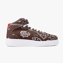 Load image into Gallery viewer, UTO IV &quot;Dark Brown Paisley&quot; High Tops
