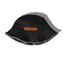 Load image into Gallery viewer, UTO IV SKEGEE Distressed denim bucket hat
