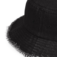 Load image into Gallery viewer, UTO IV SKEGEE Distressed denim bucket hat
