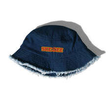 Load image into Gallery viewer, UTO IV SKEGEE Distressed denim bucket hat
