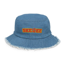 Load image into Gallery viewer, UTO IV SKEGEE Distressed denim bucket hat
