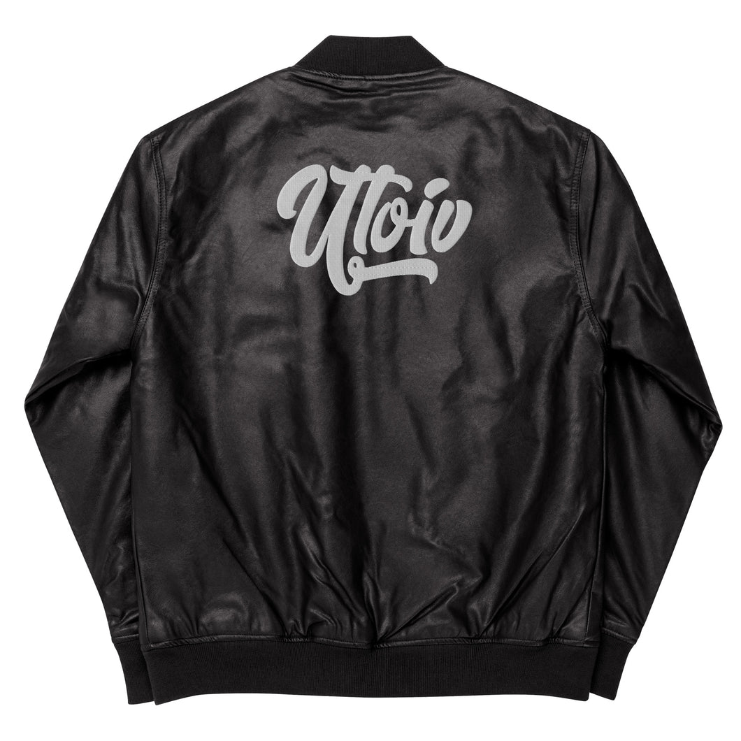 UTO IV Leather Bomber Jacket