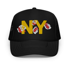 Load image into Gallery viewer, UTO IV NY Foam trucker hat
