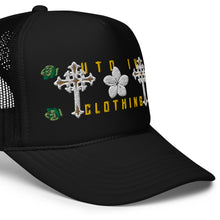 Load image into Gallery viewer, UTO IV DOUBLE CROSS Foam trucker hat
