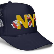 Load image into Gallery viewer, UTO IV NY Foam trucker hat
