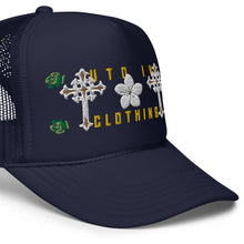 Load image into Gallery viewer, UTO IV DOUBLE CROSS Foam trucker hat
