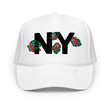 Load image into Gallery viewer, UTO IV NY Foam trucker hat
