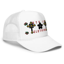 Load image into Gallery viewer, UTO IV DOUBLE CROSS Foam trucker hat
