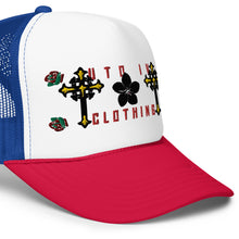 Load image into Gallery viewer, UTO IV DOUBLE CROSS Foam trucker hat
