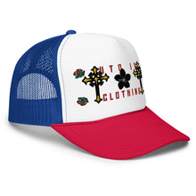 Load image into Gallery viewer, UTO IV DOUBLE CROSS Foam trucker hat
