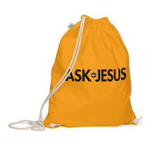 Load image into Gallery viewer, UTO IV &quot;ASK JESUS&quot; Organic Cotton Drawstring Bag
