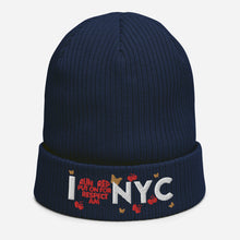 Load image into Gallery viewer, I ❤️ NYC Organic ribbed beanie
