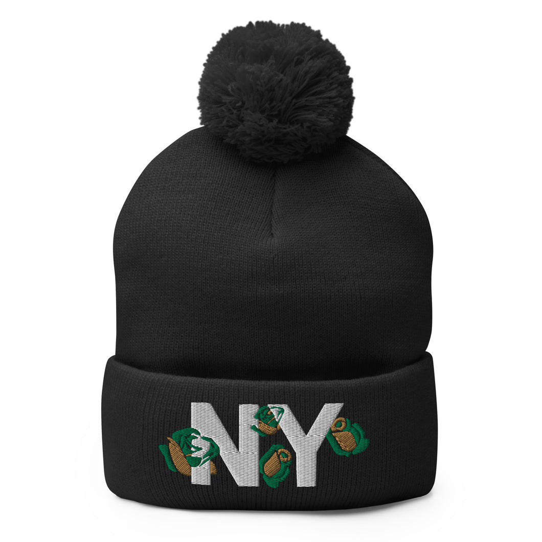 UTO IV NY Pom-Pom Beanie