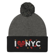 Load image into Gallery viewer, I ❤️ NYC Pom-Pom Beanie
