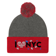 Load image into Gallery viewer, I ❤️ NYC Pom-Pom Beanie
